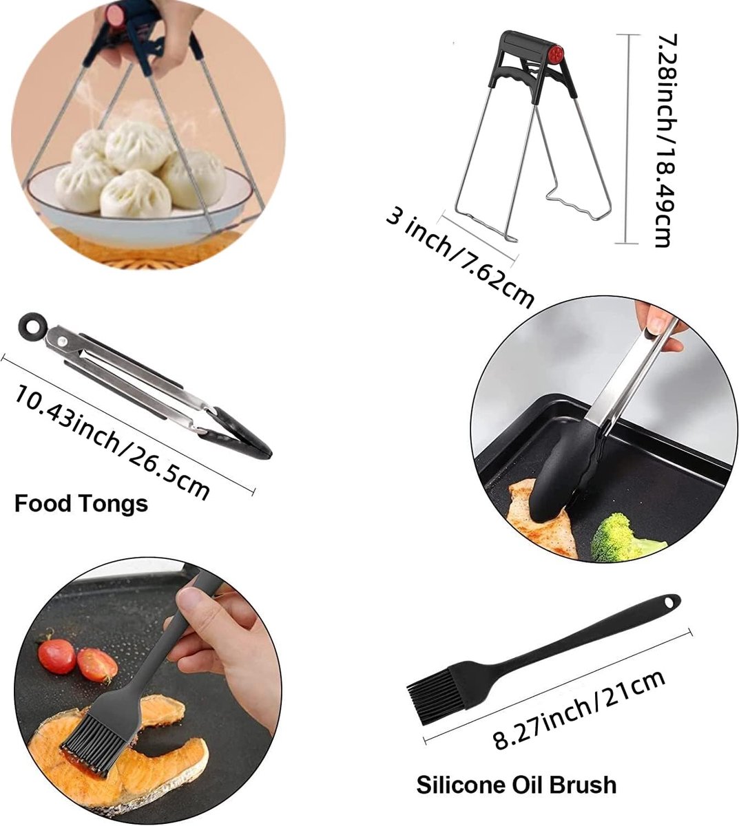 3 Pièces Silicone Moule Air Fryer Accessoires, Friteuse Sans huile Friteuse  Air Chaud Panier Réutilisable Silicone Papier Cuisson Convient Pour Ninja  Double Compartiment Tower T17088 AF300EU AF400EU