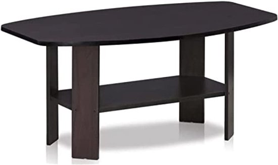 Simple Design salontafel, hout, donker walnoot, 54,61 x 90,17 x 41,28 cm