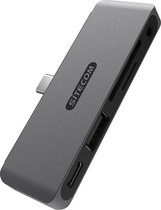 Sitecom - 5 in 1 iPad Multiport hub - Voor alle USB-C iPads - SD + MicroSD 104MB/sec