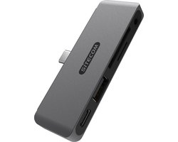 Sitecom – 5 in 1 iPad Multiport hub – Voor alle USB-C iPads – SD + MicroSD 104MB/sec