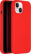 Accezz Hoesje Geschikt voor iPhone 15 Hoesje Siliconen - Accezz Liquid Silicone Backcover - Rood