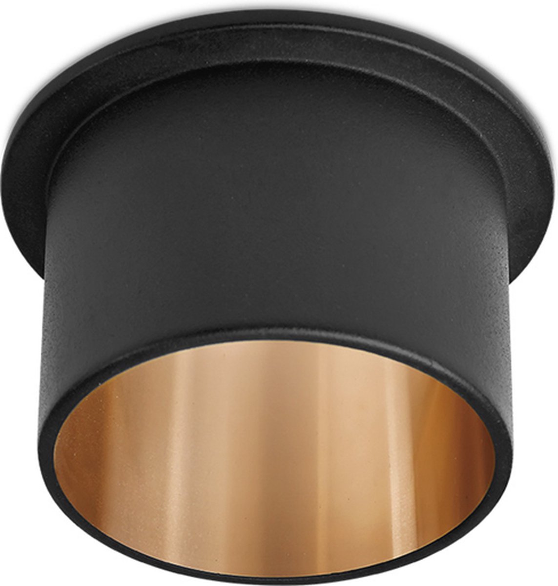 ALFA Inbouwspot Rond Zwart/Goud DOWNLIGHT