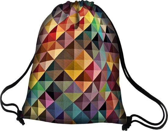 Foto: Bertoni gymtas schoenentas full colour print multi waterdicht 36x44 cm