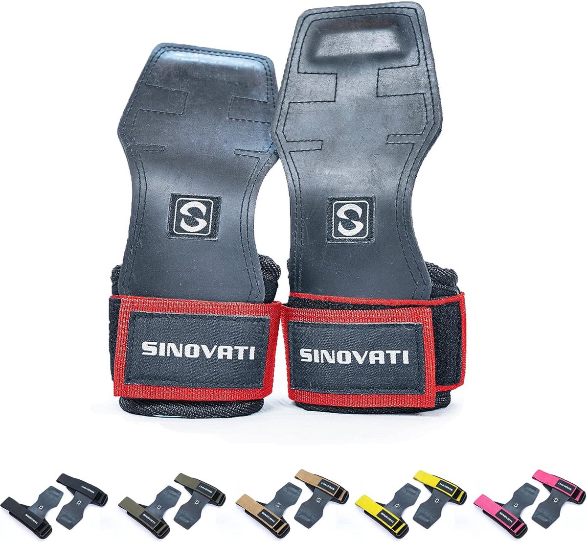 straps voor krachttraining, voor krachtsport, bodybuilding en crossfit, met 7 mm polskussen, ideaal voor zware gewichten, roze, M