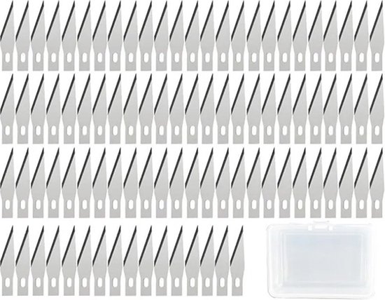 Precisiemes Fiskars Medium Duty set à 12 mesbladen wit | Alles voor kantoor & school