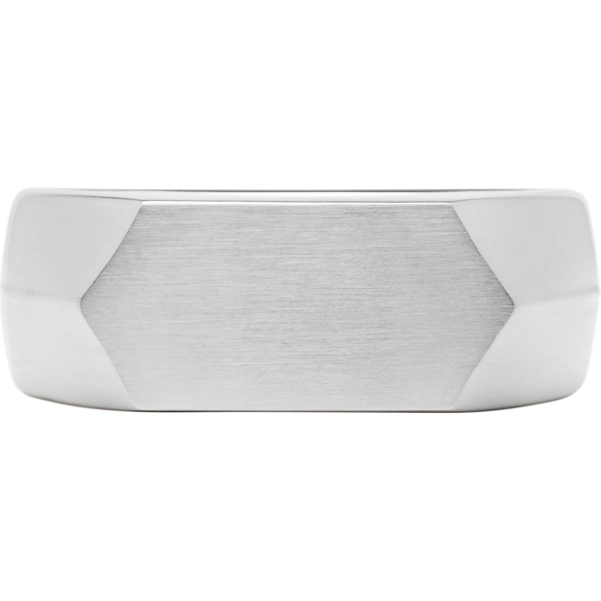 Fossil heren edelstaal Ring heren 63 Zilver 32025267