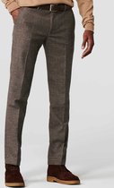 Meyer - Chino Bonn Check Camel - Homme - Taille 25 - Coupe moderne