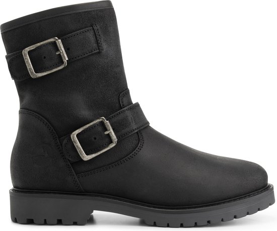 Travelin' Vattrup Dameslaarzen - Suede Leren boots - Zwart leer - Maat 40