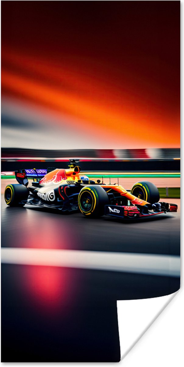 Poster Auto - Formule 1 - Circuit - Raceauto - 20x40 cm