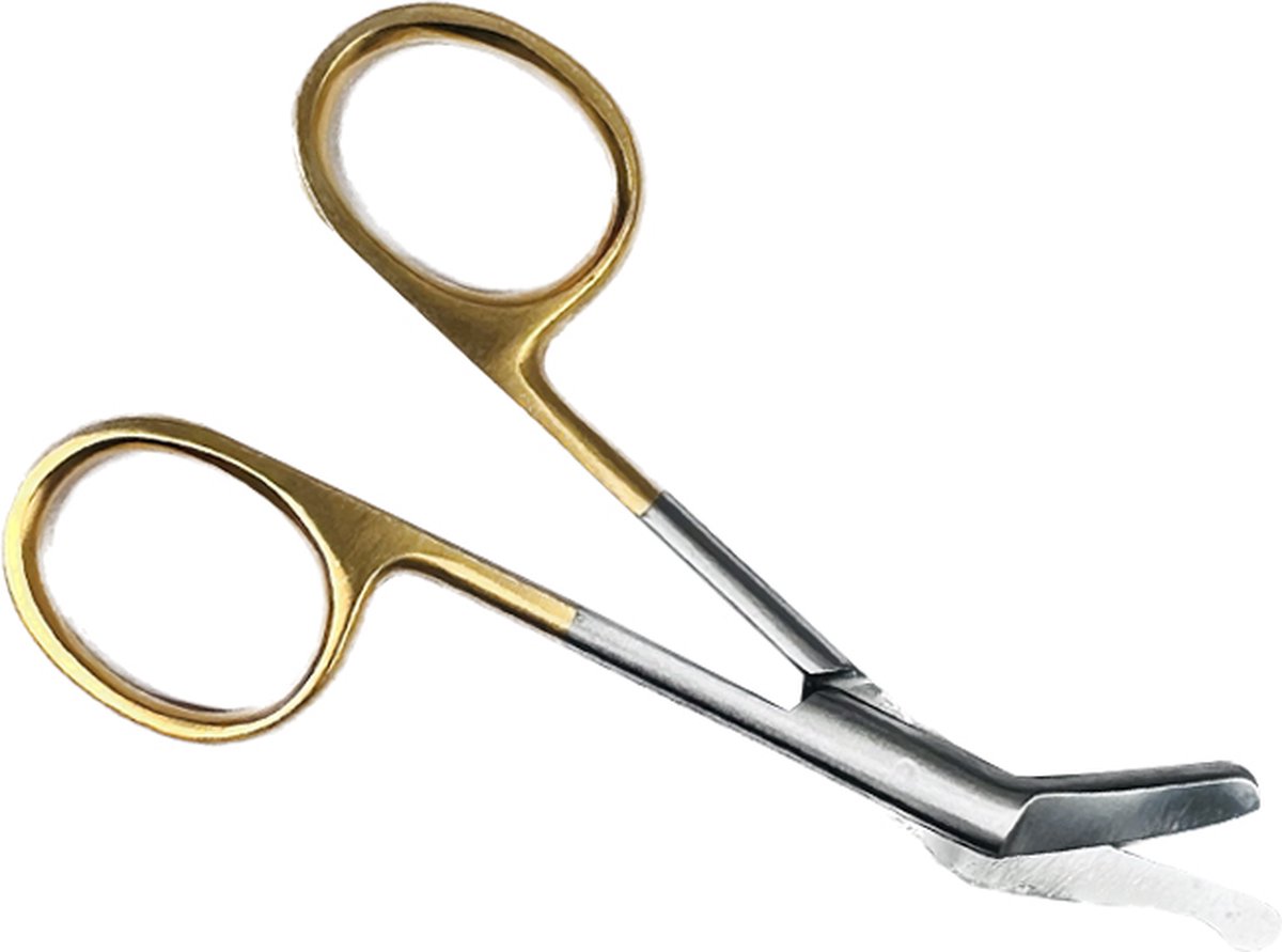 Goedkoopste Stomaschaar Goud | 10,5 cm | Roestvrij Staal | Pleisterschaar | verpleegkundige accessoires | stoma schaar | medische schaar - stomaschaartje - MDR Gecertificeerd