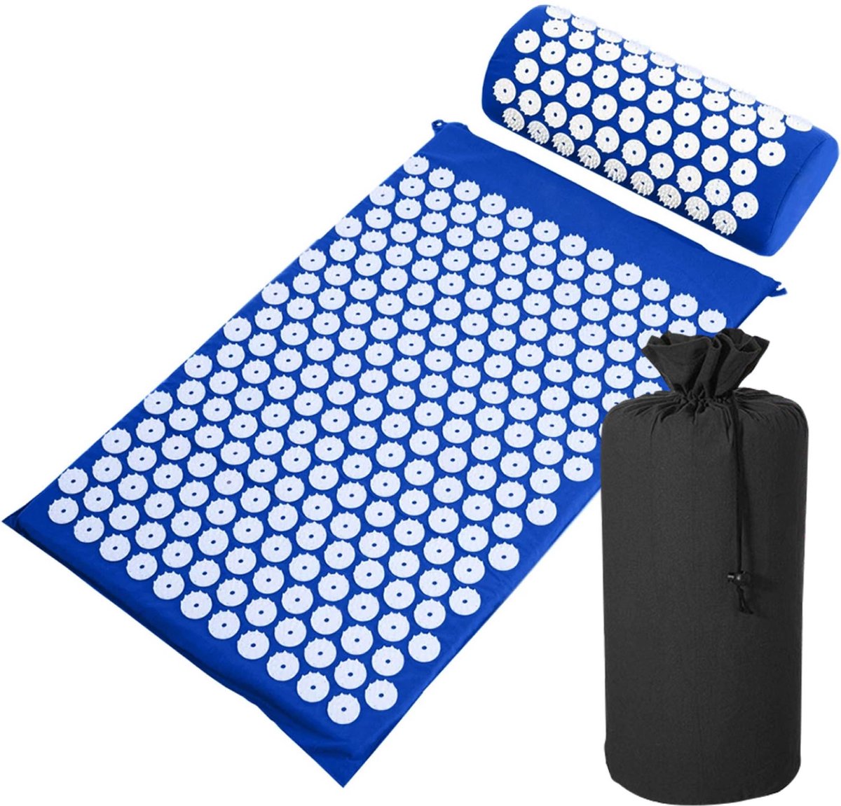 Goedkoopste Luxe Acupressuur Mat met Kussen - Spijkermat - Acupuncture - Met Gratis Tas - Inclusief EBOOK