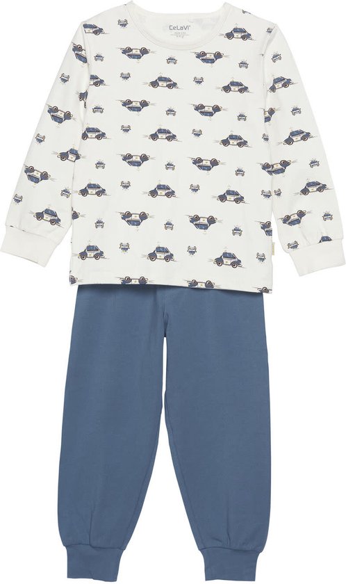 CelaVi 2-delige Jongens Lange Mouwen Pyjama Blue Fushion - 92