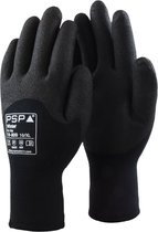 1 paar - Werkhandschoenen PSP 18-800 Winter Dry Grip Pro, Zwart (per paar), maat 09 / L