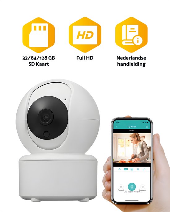 BoyKeep Huisdiercamera, 2K 3MP hondencamera, 360°WiFi-camera's met app, draadloze beveiligingscamera voor binnen voor baby, kat, puppy CCTV, 2-weg audio, nachtzicht, bewegingstracking, 5G/2,4 GHz K30