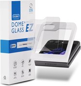 Protecteur d'écran en verre Whitestone EA Dome pour Samsung Galaxy Z Flip 5 | Tempered Glass convivial | Couverture complète | Installation facile avec l'outil d'alignement | Pack Duo