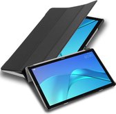 Cadorabo Tablet Hoesje geschikt voor Huawei MediaPad M5 / M5 PRO (10.8 inch) in SATIJN ZWART - Ultra dun beschermend geval met automatische Wake Up en Stand functie Book Case Cover Etui