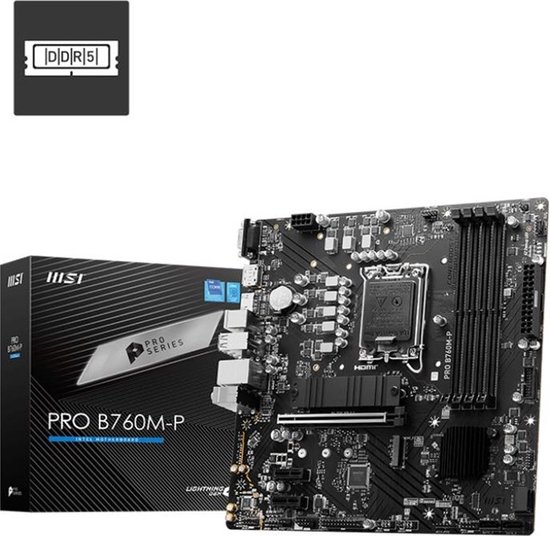 Motherboard MSI PRO B760M-P DDR4 LGA1700 LGA 1700 Intel Intel B760 - MSI