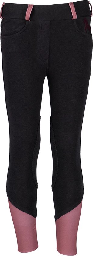 Legging d'équitation Red Horse Noah Kids Zwart-violet - 128