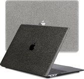 Lunso - Geschikt voor MacBook Air 15 inch (2023) - case hoes - Glitter Zwart - Vereist model A2941