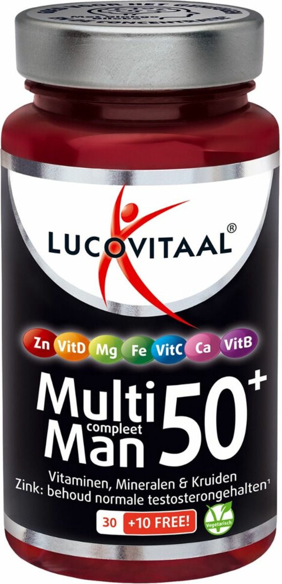 Goedkoopste Lucovitaal Multi Man Compleet 50 Met Ginkgo Biloba 40 capsules