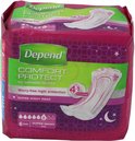 Depend Comfort-Protect Super Night Pads, 6 stuks, worry-free night protection, met sterren en maan.