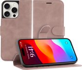 Cazy Premium Wallet Hoesje geschikt voor iPhone 15 Pro Max - Roze