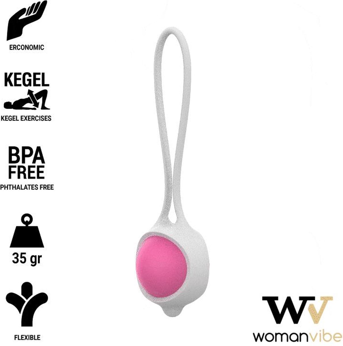 Goedkoopste WOMANVIBE | Womanvibe Keisy I Ball Geisha Silicone - Pink | Sex Toys voor Vrouwen | Vaginale Balletjes