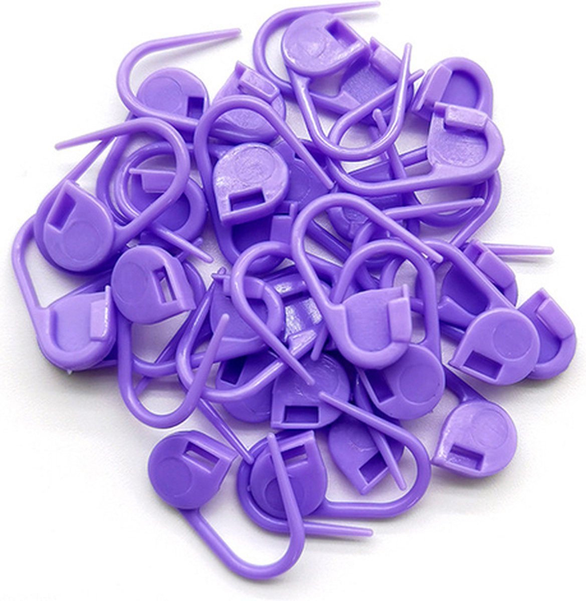 Plastic veiligheidsspelden - 100 stuks - veiligheidsspelden klein - Paars