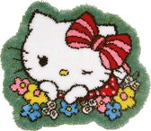 Vervaco - Knoopvormtapijt kit Hello Kitty Flower Cuteness - PN-0205257