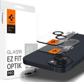 Geschikt voor Spigen Apple iPhone 15 / iPhone 15 Plus Glas.tR EZ Fit Optik Pro Camera Screenprotector - 2 Stuks