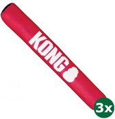 Kong signature stick rood / zwart 3x 61x6x6 cm
