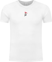 Gladiator Sports Compressie shirt - Sportshirt - Sportkleding voor Heren - Hardloop Shirt - Wit - XXL