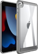 Mobigear - Tablethoes geschikt voor Apple iPad Mini 5 (2019) Hardcase Backcover | Mobigear Crystal | iPad Mini 5 (2019) Case | Back Cover - Transparant / Zwart