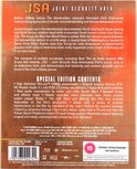 Achterkant van de Blu-ray hoes met tekst over de film, speciale edities, en credits. Bevat ook logo's en leeftijdsclassificatie.