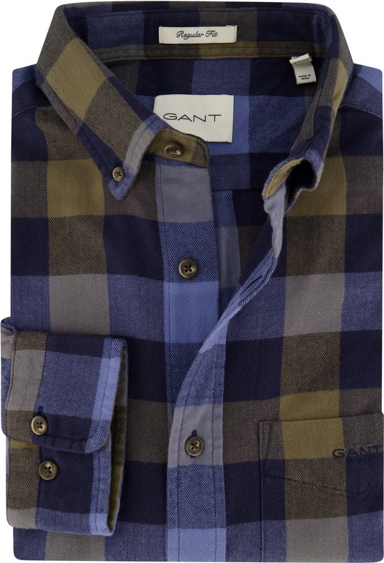 Gant casual overhemd blauw