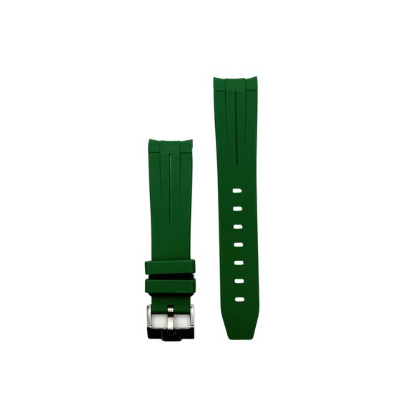 Groene horlogeband voor Omega X Swatch MoonSwatch - Rubber - Horlogebandje van 20mm voor verschillende merken