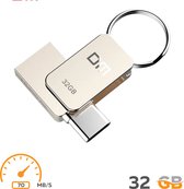 Flashdrive 32gb (mini) - USB Stick - USB C / USB 3.0 - Flash Drive - Windows/Mac/PC/Notebook/Tablet - Android Mobiel