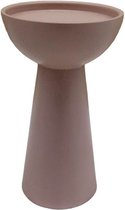 Kandelaar - Branded by - Elise - kandelaar zacht roze - 15 cm hoog