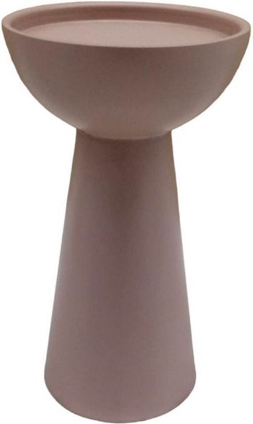 Kandelaar - Branded by - Elise - kandelaar zacht roze - 15 cm hoog