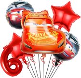 Cars ballon set - 59x53cm - Folie Ballon - Auto - Race - Racing - Themafeest - 6 jaar - Verjaardag - Ballonnen - Versiering - Helium ballon