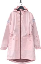 Ducksday - regenparka voor dames -halflang - reflectoren - regenjas - waterdicht - ademend - Roze - maat Small