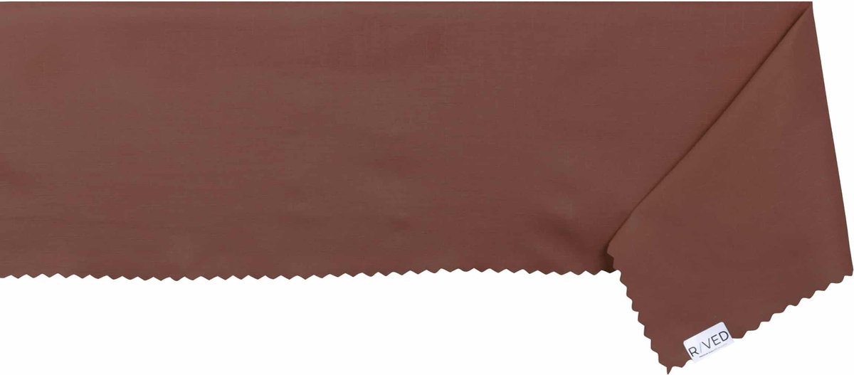 Raved Tafelkleed – 140 cm x 200 cm – Bruin Polyester – Kreukvrij