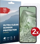 Rosso Screen Protector Ultra Clear Duo Pack Geschikt voor Google Pixel 8 | TPU Folie | Case Friendly | 2 Stuks