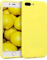 Shieldcase Siliconen hoesje met camera bescherming geschikt voor Apple iPhone 7 Plus / 8 Plus - geel