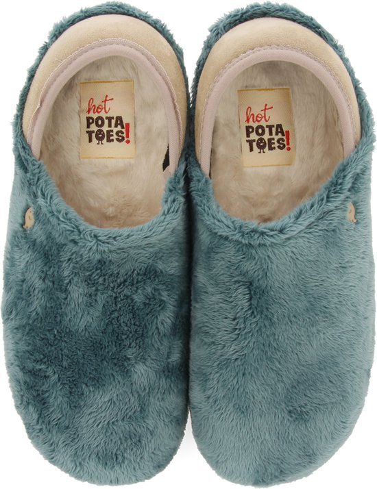 Hot Potatoes 92106 Sloffen Dames - Green - Maat 39