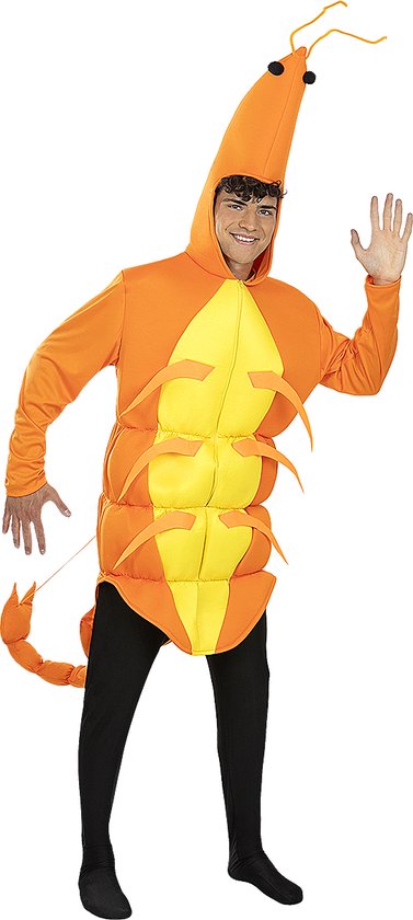 FUNIDELIA Déguisement Crevette Homme Animaux - Taille Unique - Oranje
