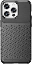 C-multi - Thunder Case - Coque iPhone 15 Pro Max - Zwart