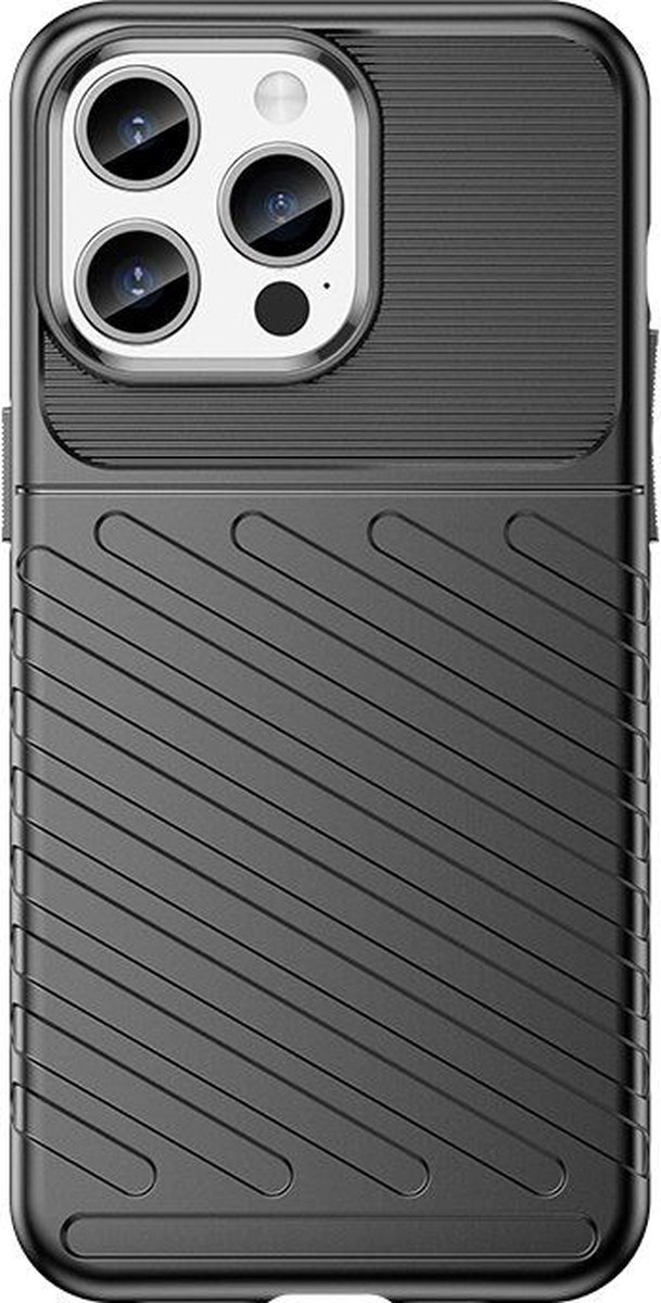 C-multi - Thunder Case - iPhone 15 Pro Max hoesje - Zwart