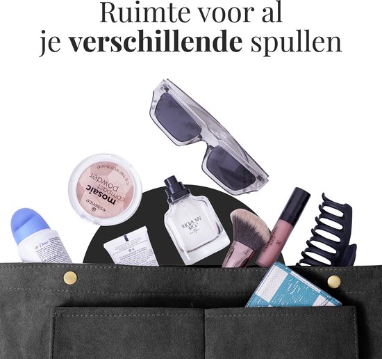 Inner-Bag - Tas Organizer - Bag in Bag - Zwart L - Premium kwaliteit - Inner-Bag