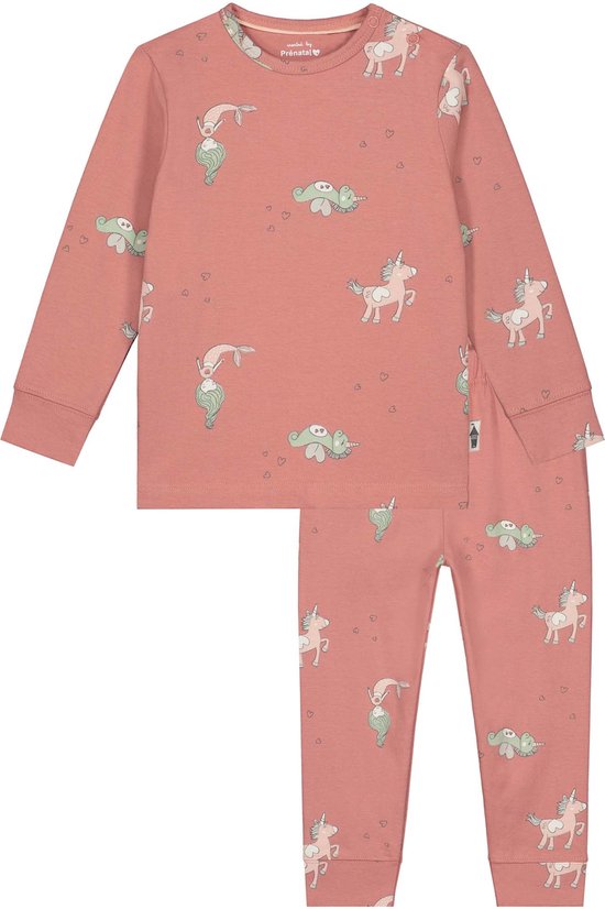 Prénatal Pyjama Meisje Maat 104 - Pyjama Kinderen Meisje - Kinderkleding Meisjes - Dark Pink